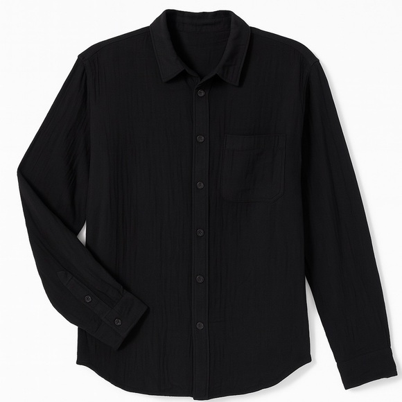 Universal Thread Women’s Black Button-Up Shirt Size XL - Picture 2 of 8